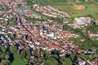 Val de Moder in the state Bas-Rhin, France out of the air