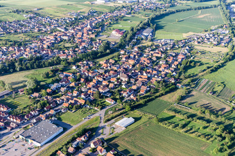 Niedermodern in the state Bas-Rhin, France out of the air