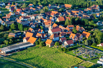 Trimbach in the state Bas-Rhin, France seen from above