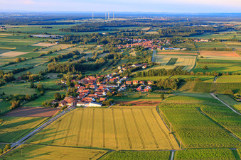 From the west in Hergersweiler in the state Rhineland-Palatinate, Germany