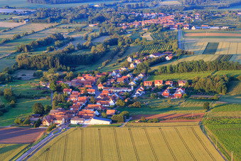 Aerial view of From the west in Hergersweiler in the state Rhineland-Palatinate, Germany