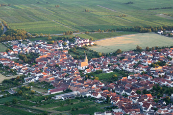 Bird's eye view of District Lachen in Neustadt an der Weinstraße in the state Rhineland-Palatinate, Germany