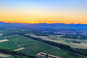 Ebenberg Airfield in Landau in der Pfalz in the state Rhineland-Palatinate, Germany