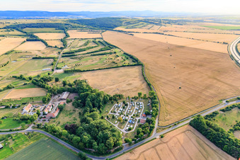 Camping Drei Gleichen at the Thuringian Golf Club Drei Gleichen Mühlberg eV in the district Mühlberg in Drei Gleichen in the state Thuringia, Germany