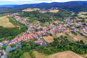 District Geraberg in Geratal in the state Thuringia, Germany