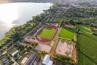 Uckerstadion on the Uckersee in Prenzlau in the state Brandenburg, Germany