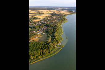 Bathing area Warnitz at Oberuckersee in the district Warnitz in Oberuckersee in the state Brandenburg, Germany