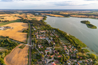 From the north in the district Warnitz in Oberuckersee in the state Brandenburg, Germany