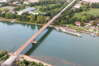 Boat dock in Speyer in the state Rhineland-Palatinate, Germany
