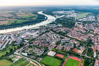 Rhine Bridge in Speyer in the state Rhineland-Palatinate, Germany