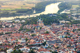 Maximilianstraße from the west in Speyer in the state Rhineland-Palatinate, Germany
