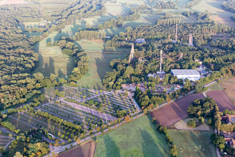 Holiday Park in Haßloch in the state Rhineland-Palatinate, Germany seen from above