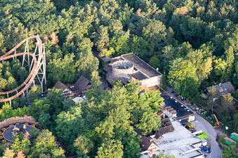 Drone image of Holiday Park in Haßloch in the state Rhineland-Palatinate, Germany
