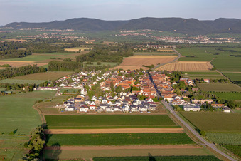 From the east in Altdorf in the state Rhineland-Palatinate, Germany