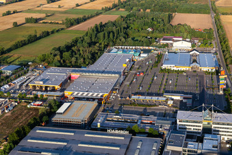 Building of the construction market HORNBACH Bornheim in the district Industriegebiet Bornheim in Bornheim in the state Rhineland-Palatinate, Germany