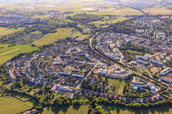 In Vogelsang with the Carmelite monastery church of Mary Mother of the Church in Speyer in the state Rhineland-Palatinate, Germany