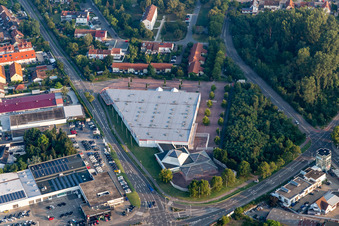 Aerial view of Bauhaus in Speyer in the state Rhineland-Palatinate, Germany