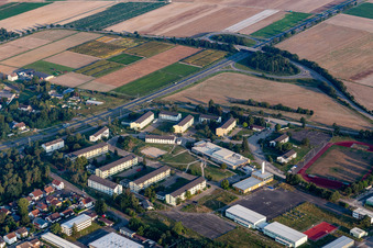 Initial reception centre for asylum seekers and branch office of the Federal Office for Migration and Refugees (BAMF) in the former Kurpfalz barracks Spaldinger in Speyer in the state Rhineland-Palatinate, Germany