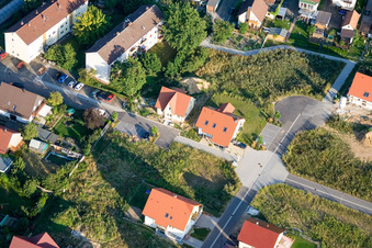 Aerial photograpy of New development area Am Höhenweg in Kandel in the state Rhineland-Palatinate, Germany
