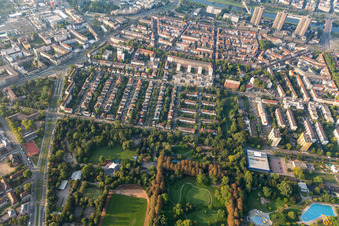 Herzogenriedpark, Neckarstadt East in the district Neckarstadt-Ost in Mannheim in the state Baden-Wuerttemberg, Germany