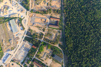 Oblique view of George Sullivan Ring on the site of the former Sullivan US barracks at Käfertaler Wald in the district Käfertal in Mannheim in the state Baden-Wuerttemberg, Germany