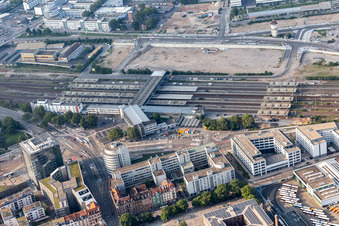 Building of the shopping center Kurfuersten-Passage near the main train station in the district Bergheim-Ost in Heidelberg in the state Baden-Wurttemberg, Germany