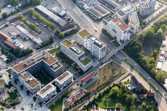 District of Bahnstadt, Speyerer street south of the city of Heidelberg in the state Baden-Wurttemberg, Germany