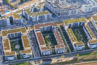 Langer Anger x Simferopolstraße in the district Bahnstadt in Heidelberg in the state Baden-Wuerttemberg, Germany