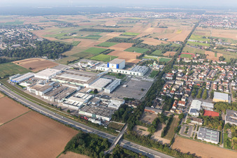 Aerial view of ADM WILD Europe in Eppelheim in the state Baden-Wuerttemberg, Germany