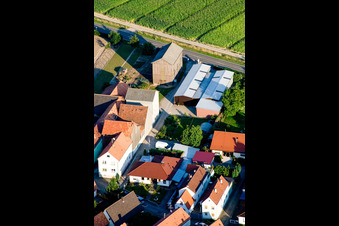 Brehmstr in the district Minderslachen in Kandel in the state Rhineland-Palatinate, Germany from above