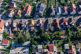 Settlement in Kandel in the state Rhineland-Palatinate, Germany viewn from the air