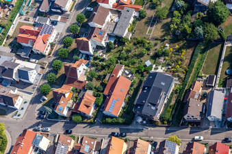 Settlement in Kandel in the state Rhineland-Palatinate, Germany seen from a drone
