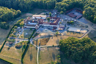 Liebfrauenberg Monastery from the east in Bad Bergzabern in the state Rhineland-Palatinate, Germany