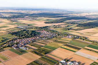 Aerial view of Winden in the state Rhineland-Palatinate, Germany