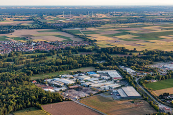 Rohrbach in the state Rhineland-Palatinate, Germany viewn from the air