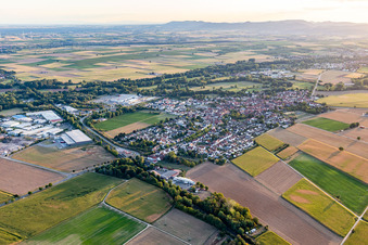 Drone image of Rohrbach in the state Rhineland-Palatinate, Germany