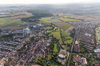District Windecken in Nidderau in the state Hesse, Germany seen from above
