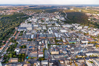 Industrial and commercial area Bergem-Enkheim in Frankfurt in the state Hesse, Germany