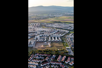 Aerial view of District Kalbach-Riedberg in Frankfurt am Main in the state Hesse, Germany