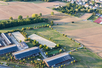 Kautenhof equestrian center in the district Kalbach-Riedberg in Frankfurt am Main in the state Hesse, Germany