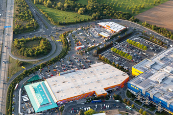 Building of the construction market HORNBACH in the district Nieder-Eschbach in Frankfurt in the state Hesse, Germany