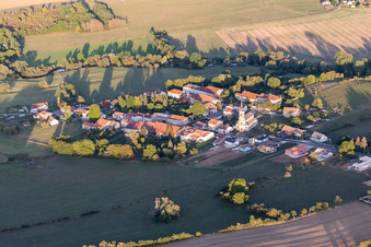 Aerial view of Tantonville in the state Meurthe et Moselle, France