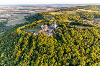 Basilica of Sion in Saxon-Sion in the state Meurthe et Moselle, France seen from above