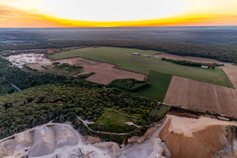 Airport Pont-Saint-Vincent in Pont-Saint-Vincent in the state Meurthe et Moselle, France out of the air