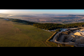 Airport Pont-Saint-Vincent in Pont-Saint-Vincent in the state Meurthe et Moselle, France from the plane