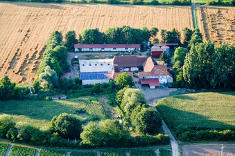 At Erlenbach, Leistenmühle in Kandel in the state Rhineland-Palatinate, Germany out of the air