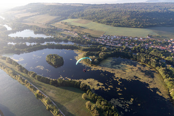 Moselle and Canal de l'Est in Sexey-aux-Forges in the state Meurthe et Moselle, France