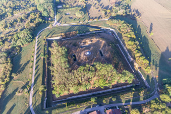 Bunker building complex made of concrete and steel Reduit du fort de Villey-le-Sec in Villey-le-Sec in Grand Est, France