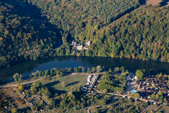 Chateau de la Flie on the Moselle in Liverdun in the state Meurthe et Moselle, France