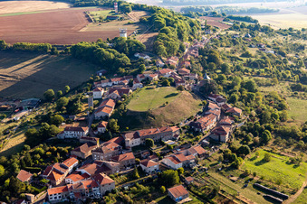 Aerial view of Amance in the state Meurthe et Moselle, France